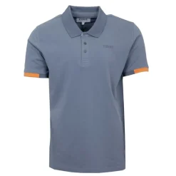 GIANFRANCO FERRE Polo Gianni à boutons coton texturé Homme BLEU Hot