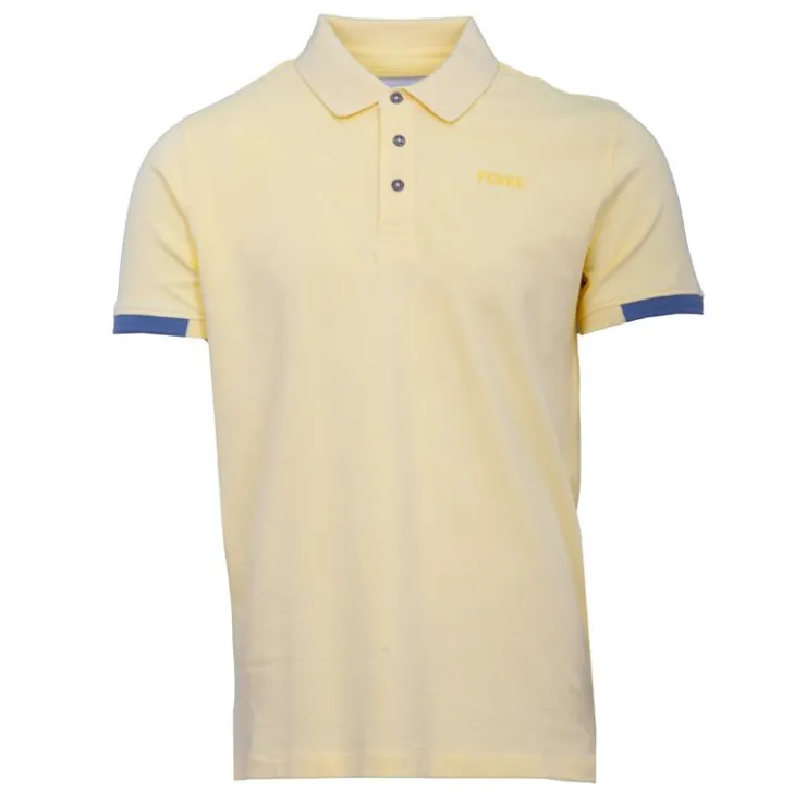 GIANFRANCO FERRE Polo Gianni à boutons coton texturé Homme JAUNE Best