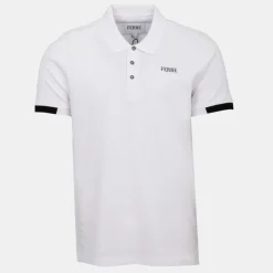 GIANFRANCO FERRE Polo Gianni à boutons coton texturé Homme BLANC New