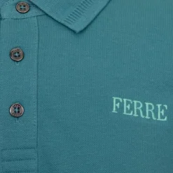 GIANFRANCO FERRE Polo Leandro coton avec boutons Homme VERT