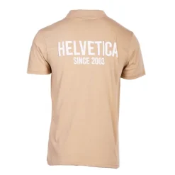 HELVETICA Polo logo brodé Homme BEIGE Online