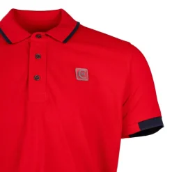 CERRUTI Polo manches courtes bormida avec logo Homme ROUGE Discount
