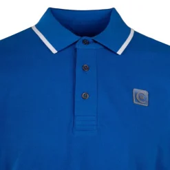 CERRUTI Polo manches courtes bormida avec logo Homme BLEU ROI Discount