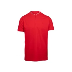CERRUTI Polo manches courtes col mao firenza Homme ROUGE FONCE Hot