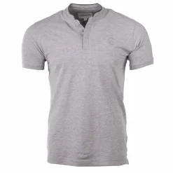 CERRUTI Polo manches courtes col mao firenza Homme GRIS CLAIR