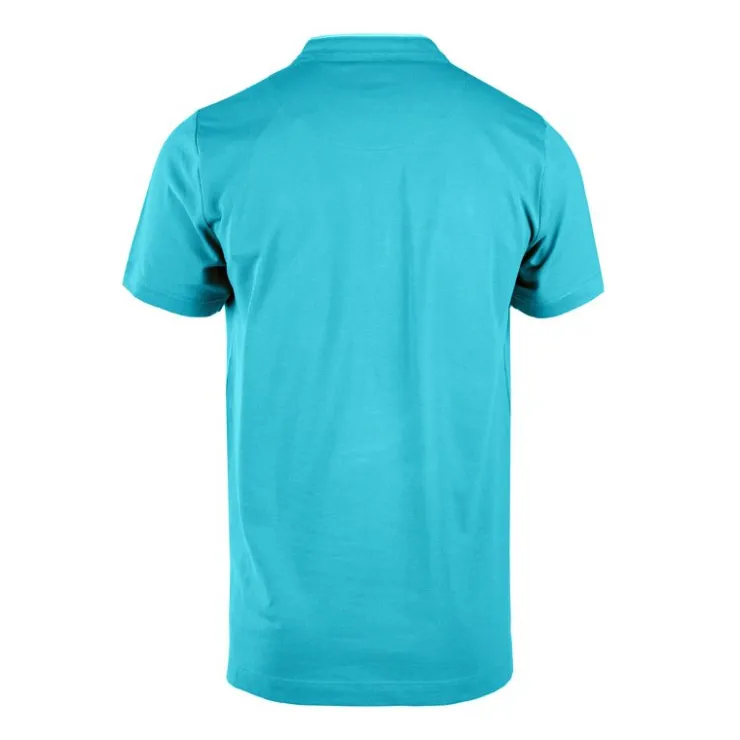 CERRUTI Polo manches courtes col mao firenza Homme TURQUOISE New