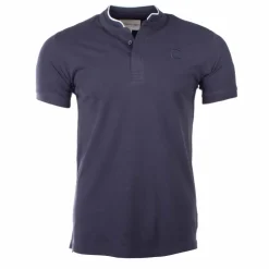 CERRUTI Polo manches courtes col mao firenza Homme BLEU FONCE Online