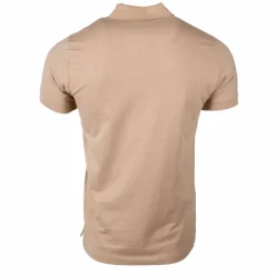 CERRUTI Polo manches courtes coton doux bande logo épaule ballabile Homme BEIGE Clearance
