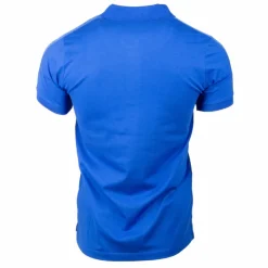CERRUTI Polo manches courtes coton doux bande logo épaule ballabile Homme BLEU ROI Outlet