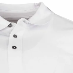 CERRUTI Polo manches courtes coton doux bande logo épaule ballabile Homme BLANC Hot