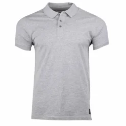 CERRUTI Polo manches courtes coton doux bande logo épaule ballabile Homme GRIS New