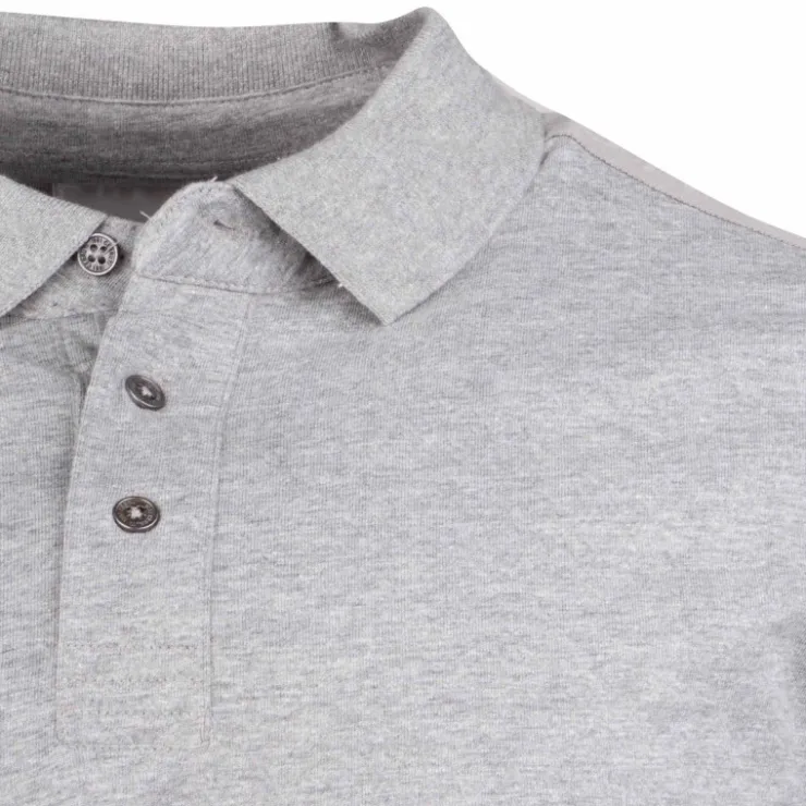 CERRUTI Polo manches courtes coton doux bande logo épaule ballabile Homme GRIS New
