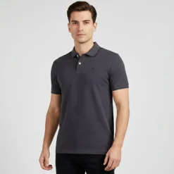 JACK & JONES Polo manches courtes Homme GRIS FONCE Discount