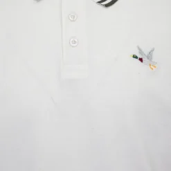 CHEVIGNON Polo manches courtes liserés col Sherman Homme BLANC ECRU Clearance