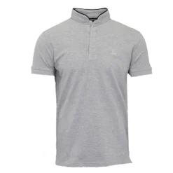 TORRENTE Polo mao manches courtes avec liseré coloré Homme GRIS CLAIR New