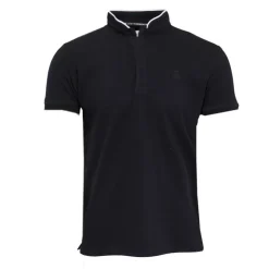 TORRENTE Polo mao manches courtes avec liseré coloré Homme NOIR Discount