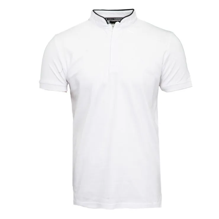 TORRENTE Polo mao manches courtes avec liseré coloré Homme BLANC