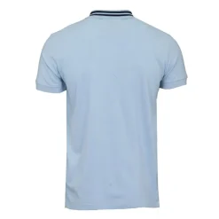 BILL TORNADE Polo mc logo liseret Homme BLEU CLAIR Hot