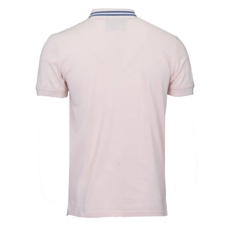 BILL TORNADE Polo mc logo liseret Homme ROSE CLAIR Discount