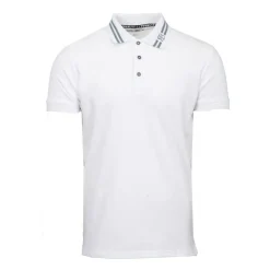 BILL TORNADE Polo mc logo liseret Homme BLANC Discount