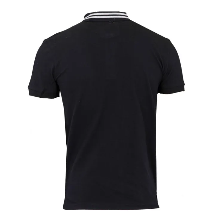 BILL TORNADE Polo mc logo liseret Homme NOIR