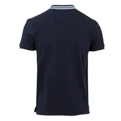 BILL TORNADE Polo mc logo liseret Homme BLEU FONCE Discount