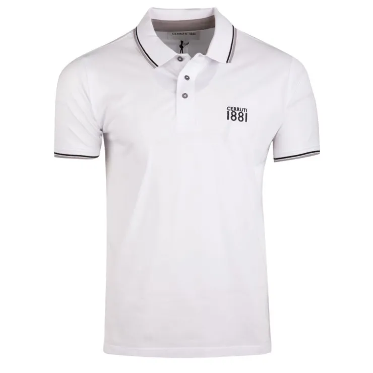 CERRUTI Polo padova mc 18147 Homme BLANC Outlet