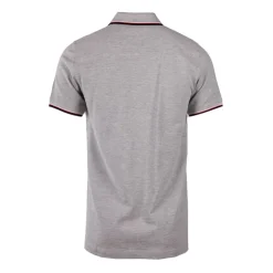 CERRUTI Polo regular manches courtes natisone avec liseré Homme GRIS CLAIR Discount