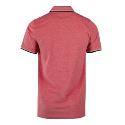 CERRUTI Polo regular manches courtes natisone avec liseré Homme ROUGE Discount