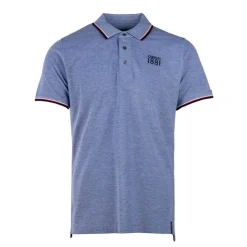 CERRUTI Polo regular manches courtes natisone avec liseré Homme BLEU Outlet