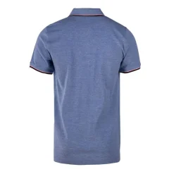 CERRUTI Polo regular manches courtes natisone avec liseré Homme BLEU Outlet
