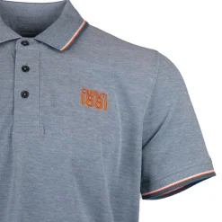 CERRUTI Polo regular manches courtes natisone avec liseré Homme BLEU CLAIR Best