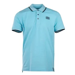 CERRUTI Polo regular manches courtes natisone avec liseré Homme TURQUOISE Best