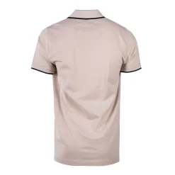 CERRUTI Polo regular manches courtes natisone avec liseré Homme BEIGE Outlet