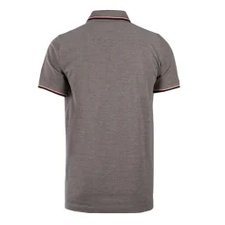 CERRUTI Polo regular manches courtes natisone avec liseré Homme GRIS Outlet