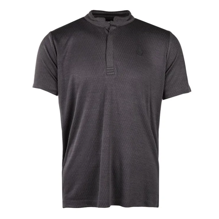 CERRUTI Polo satinée col mao toce Homme GRIS FONCE Outlet