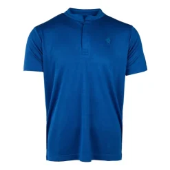 CERRUTI Polo satinée col mao toce Homme BLEU ROI New