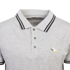 CHEVIGNON Polo sherman logo coloré brodé avec boutons argentés Homme GRIS CLAIR Hot
