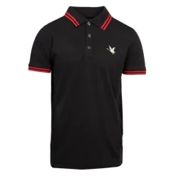 CHEVIGNON Polo sherman logo coloré brodé avec boutons argentés Homme NOIR Best