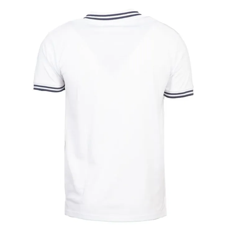CHEVIGNON Polo sherman logo coloré brodé avec boutons argentés Homme BLANC Discount