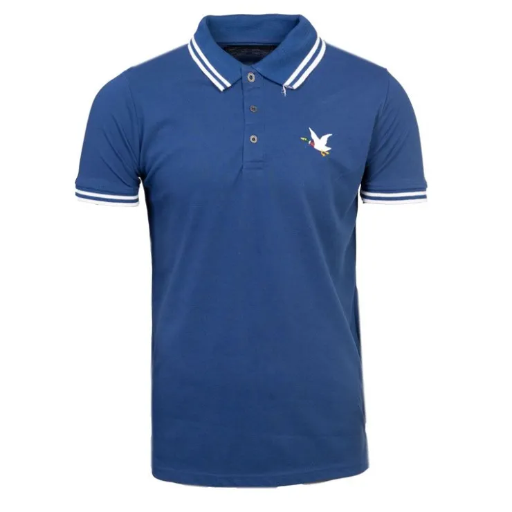 CHEVIGNON Polo sherman logo coloré brodé avec boutons argentés Homme BLANC Discount