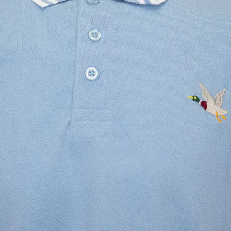 CHEVIGNON Polo sherman logo coloré brodé avec boutons argentés Homme BLEU Best
