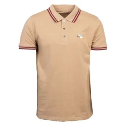 CHEVIGNON Polo sherman logo coloré brodé avec boutons argentés Homme BEIGE Sale