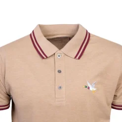 CHEVIGNON Polo sherman logo coloré brodé avec boutons argentés Homme BEIGE Sale