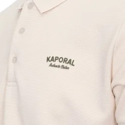KAPORAL Polo texturé malo manches courtes Homme BEIGE Hot