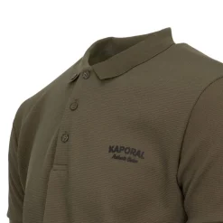 KAPORAL Polo texturé malo manches courtes Homme KAKI Discount
