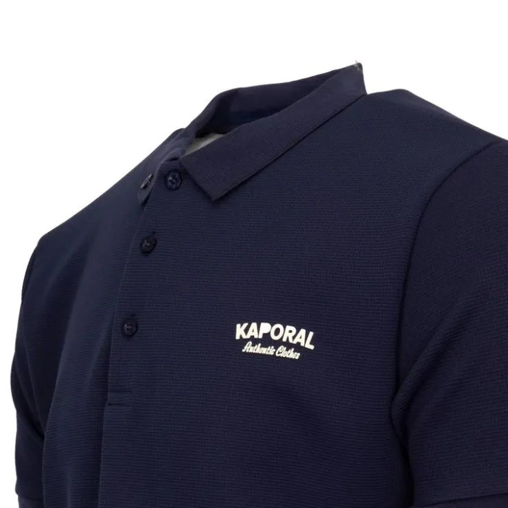 KAPORAL Polo texturé malo manches courtes Homme BLEU FONCE Best