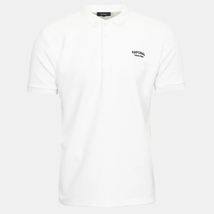 KAPORAL Polo texturé malo manches courtes Homme BLANC Clearance