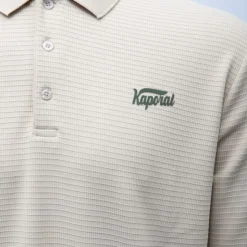 KAPORAL Polo texturé manches longues jilan Homme BEIGE Online