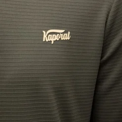 KAPORAL Polo texturé manches longues jilan Homme KAKI Outlet